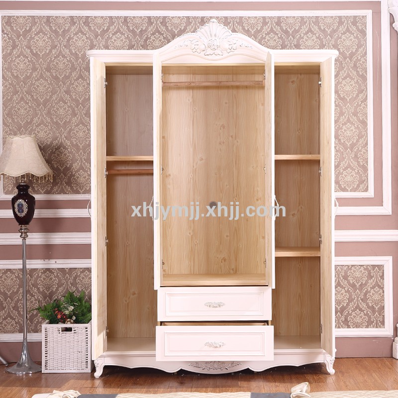 優(yōu)雅法式風(fēng)情 香河實(shí)木四門歐式衣柜，打造理想臥室空間